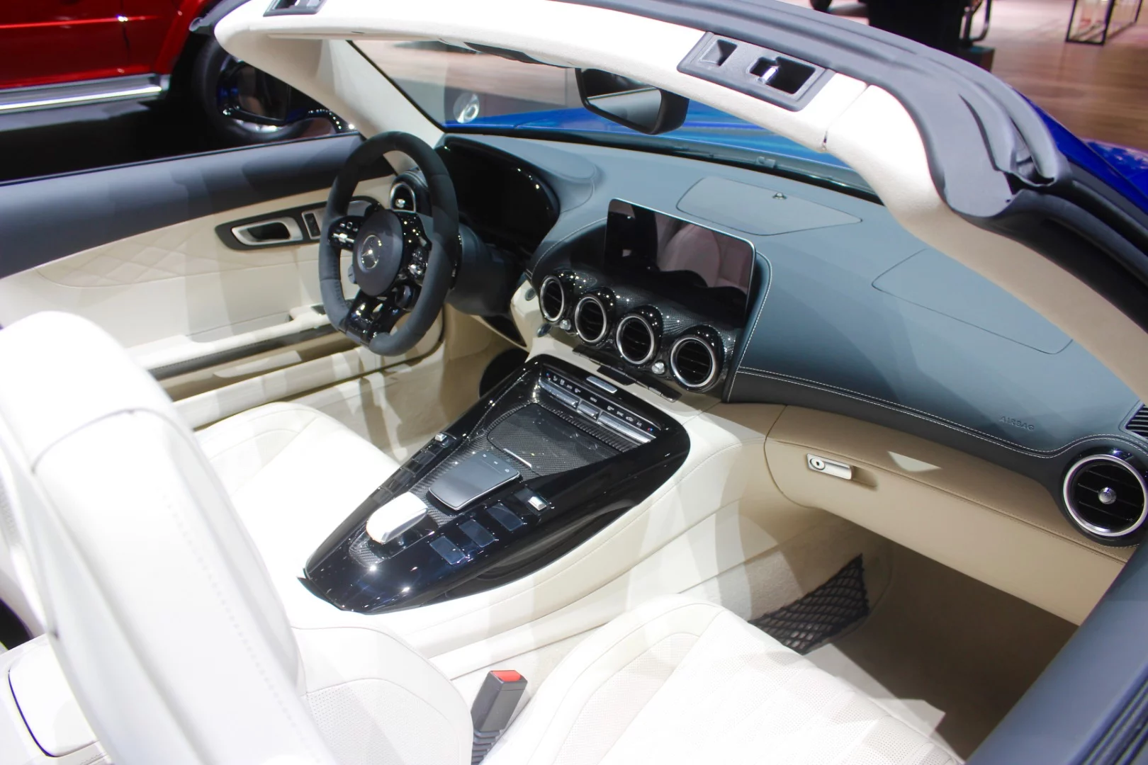 A look through the naked canopy of the new AMG GT R Roadster