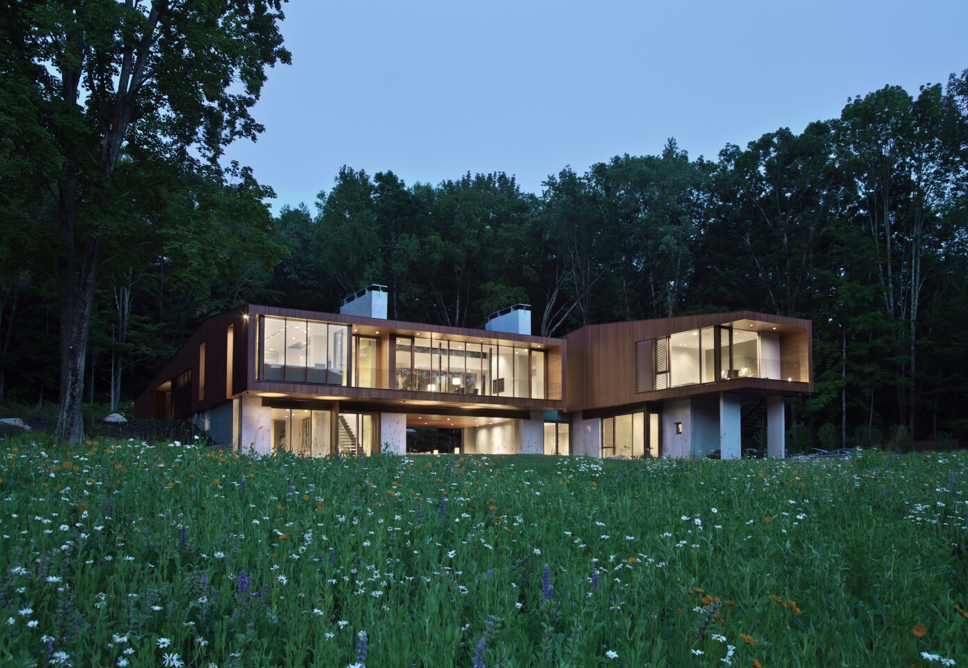 Bridge House,by Joeb Moore & Partners was commissioned by a retired couple who desired a greater connection to the natural world (Photo: David Sundberg/Esto)