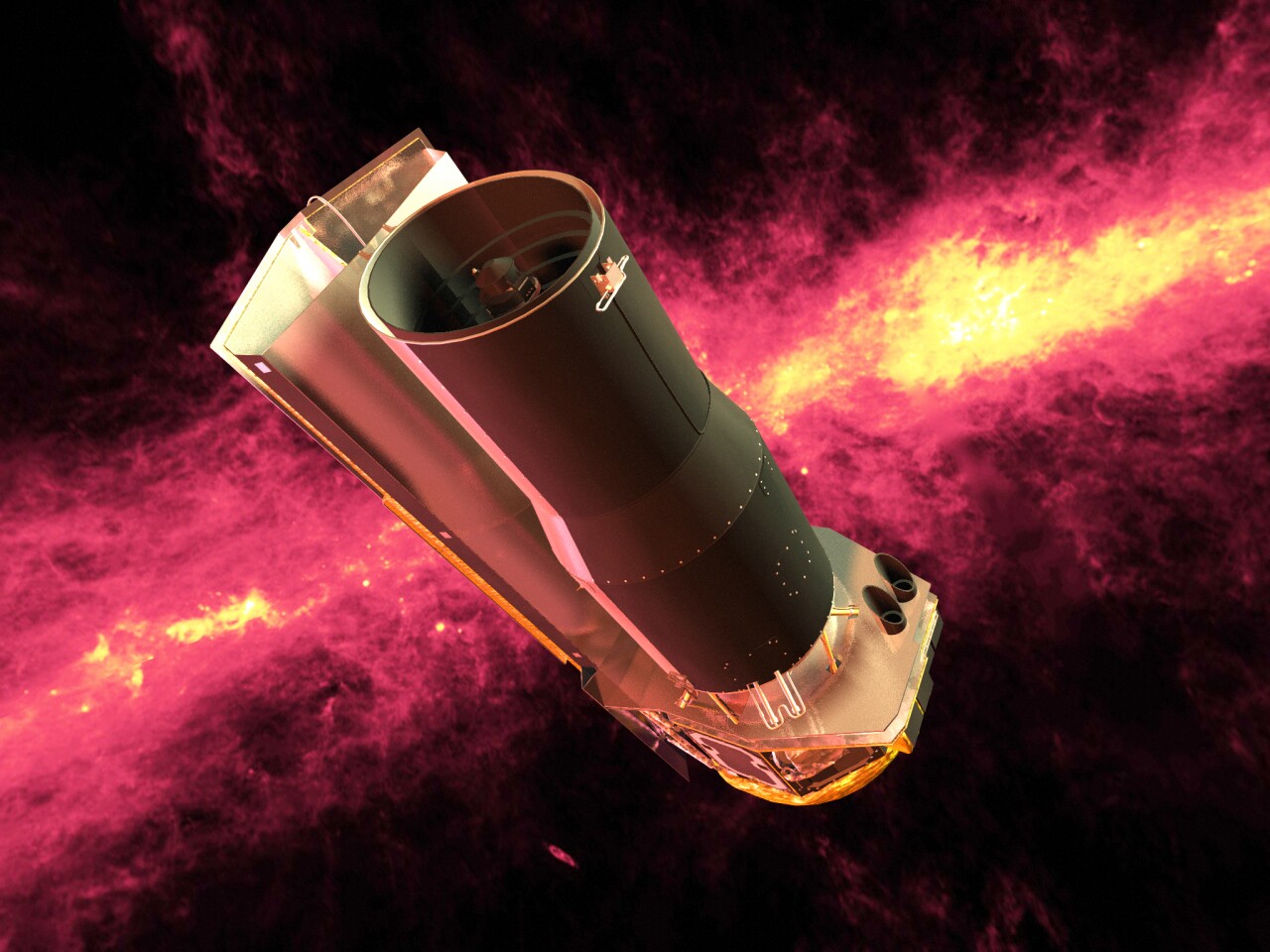 The Spitzer telescope (Image: NASA)