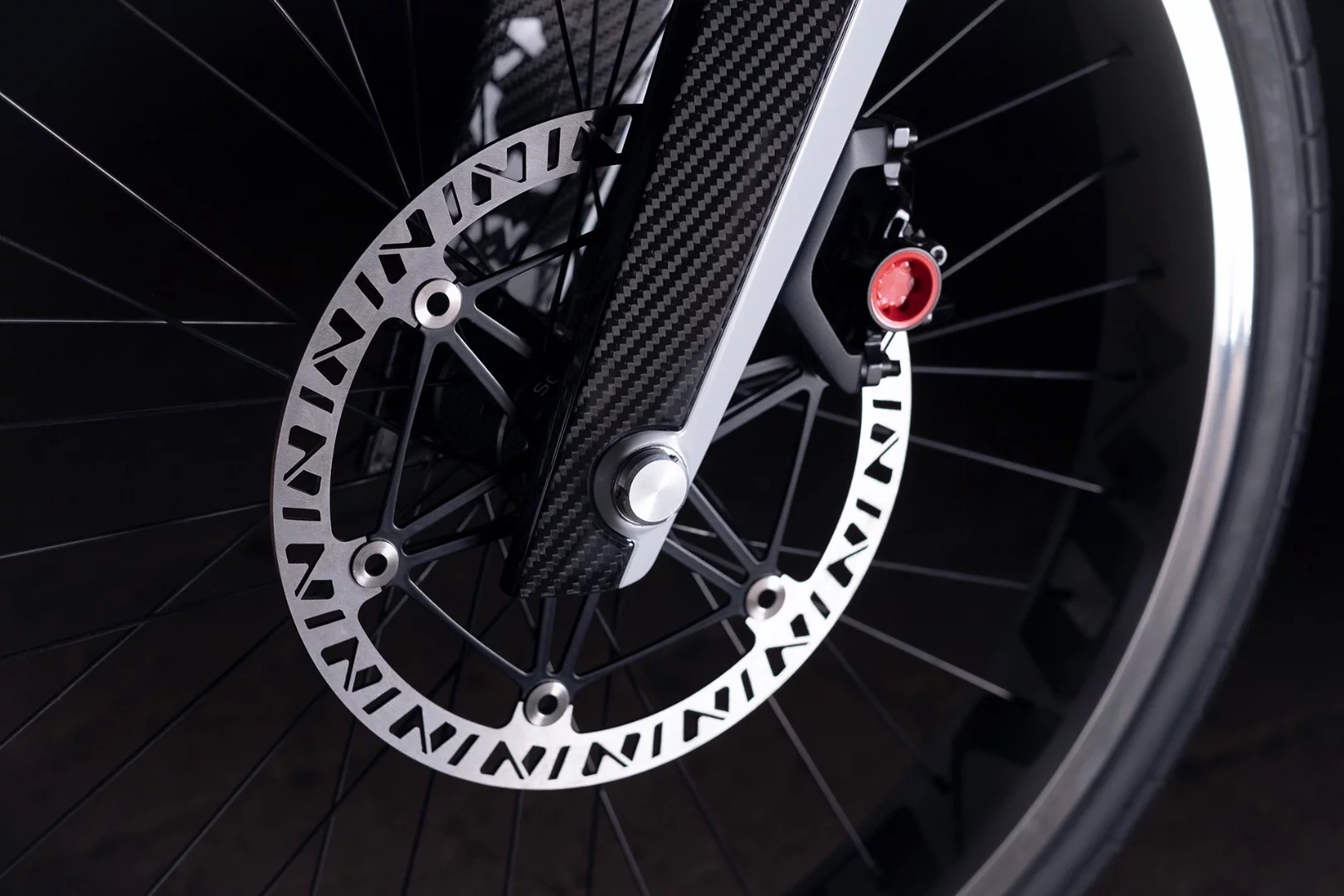 The Novus rocks its own special brake discs