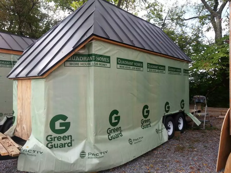 Construction photo of the Tiny Chapel (Photo: Tiny Chapel Weddings)