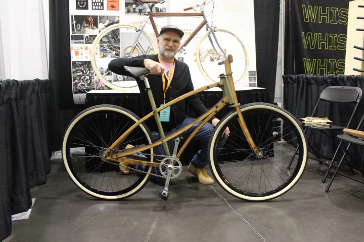 Lance Rake with the Cooper Bicycle at NAHBS 2019