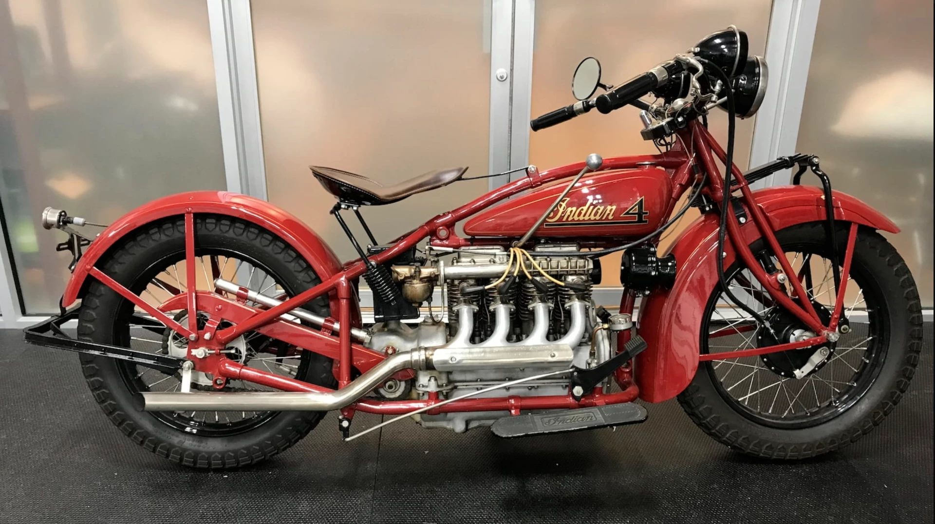 This older restoration of a rare late 1928 Indian Four sold for $99,000
