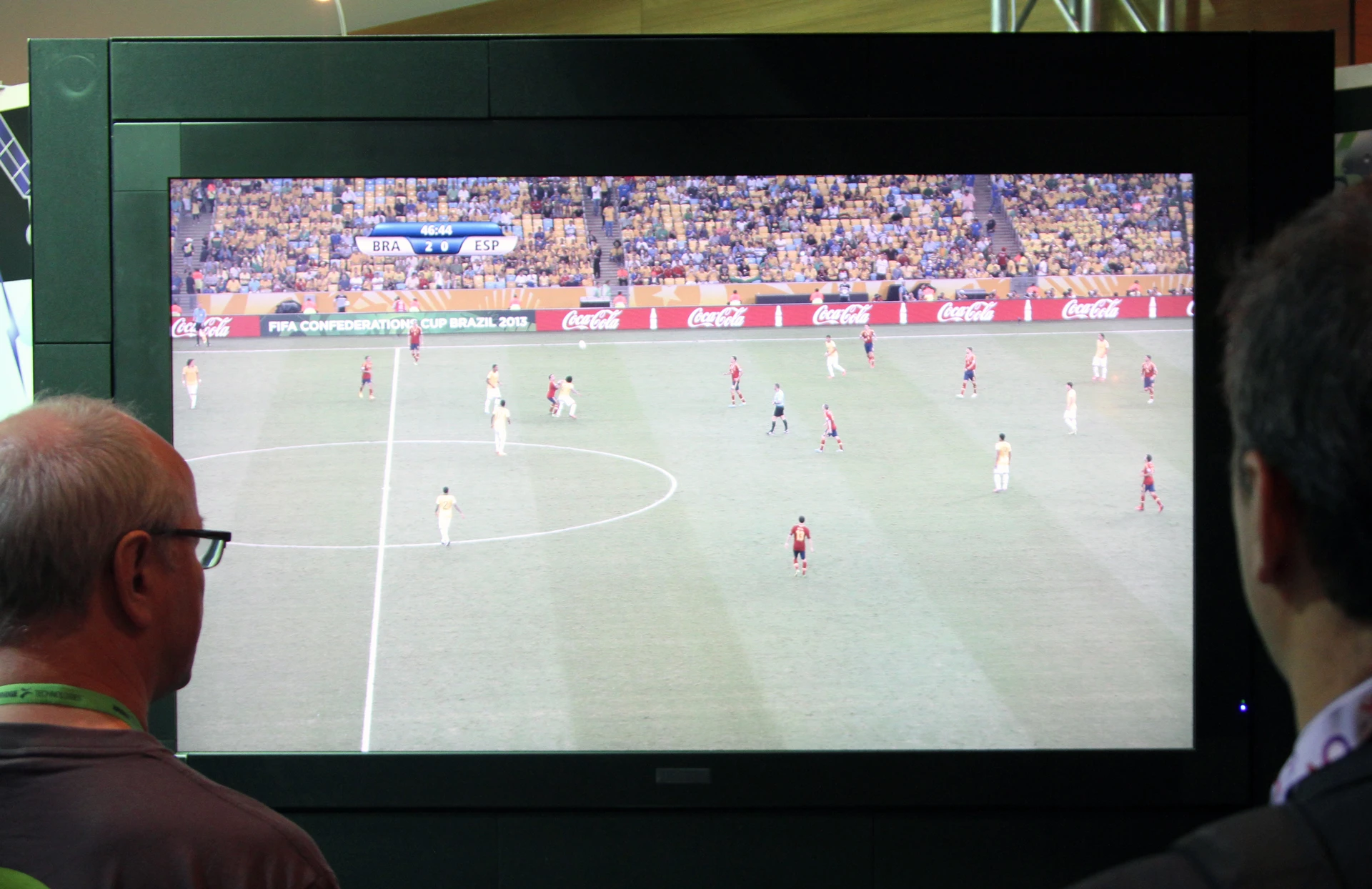 NHK's 8K demonstration attracted a crowd at IBC 2013