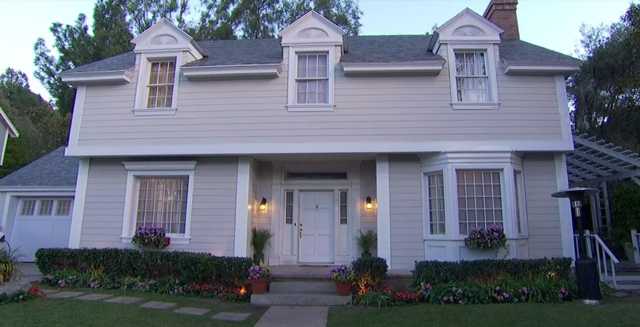 A home with Tesla's solar roofing tiles