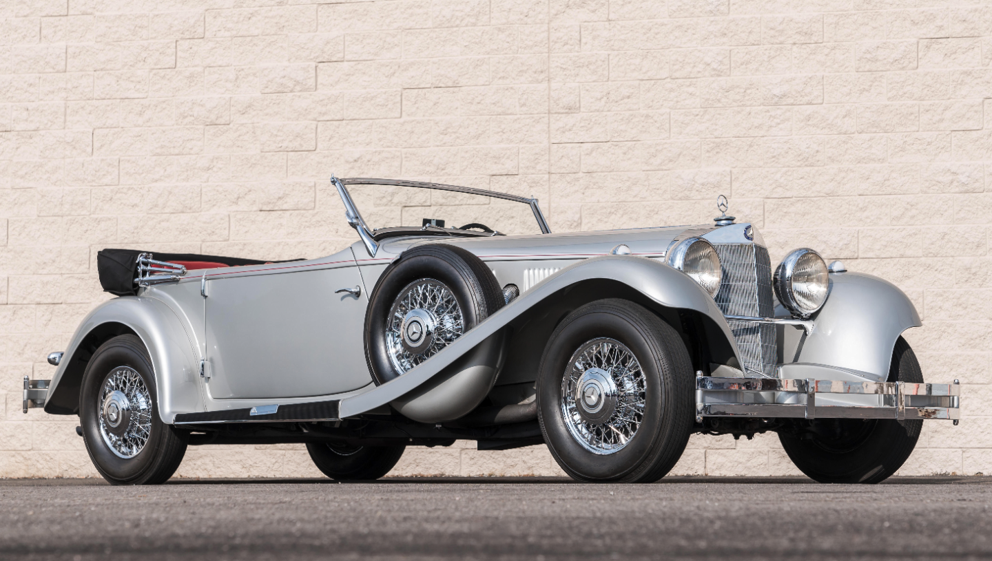 2018 Monterey Car Week Auction Report | 1936 Mercedes-Benz 500k Touring Phaeton | Sold for $1,215,000 | Estimate: from $1,400,000 to $1,600,000Auction: Bonhams | Lot 53 | Official Description