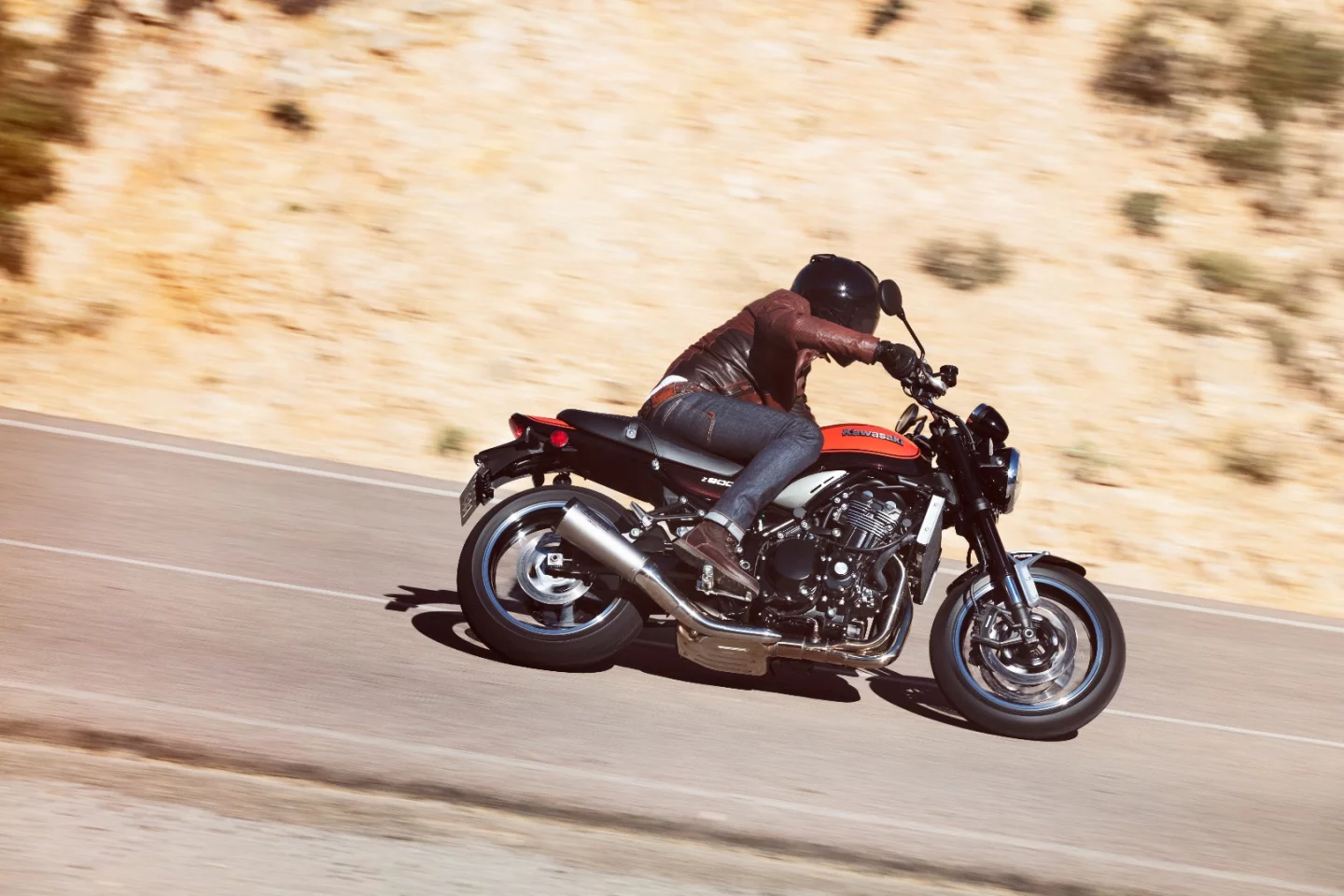 The 2018 Kawasaki Z900RS in action