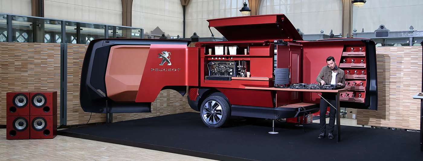 Peugeot Foodtruck is one of the best attempts we've seen at creating a functional food dispensary on wheels
