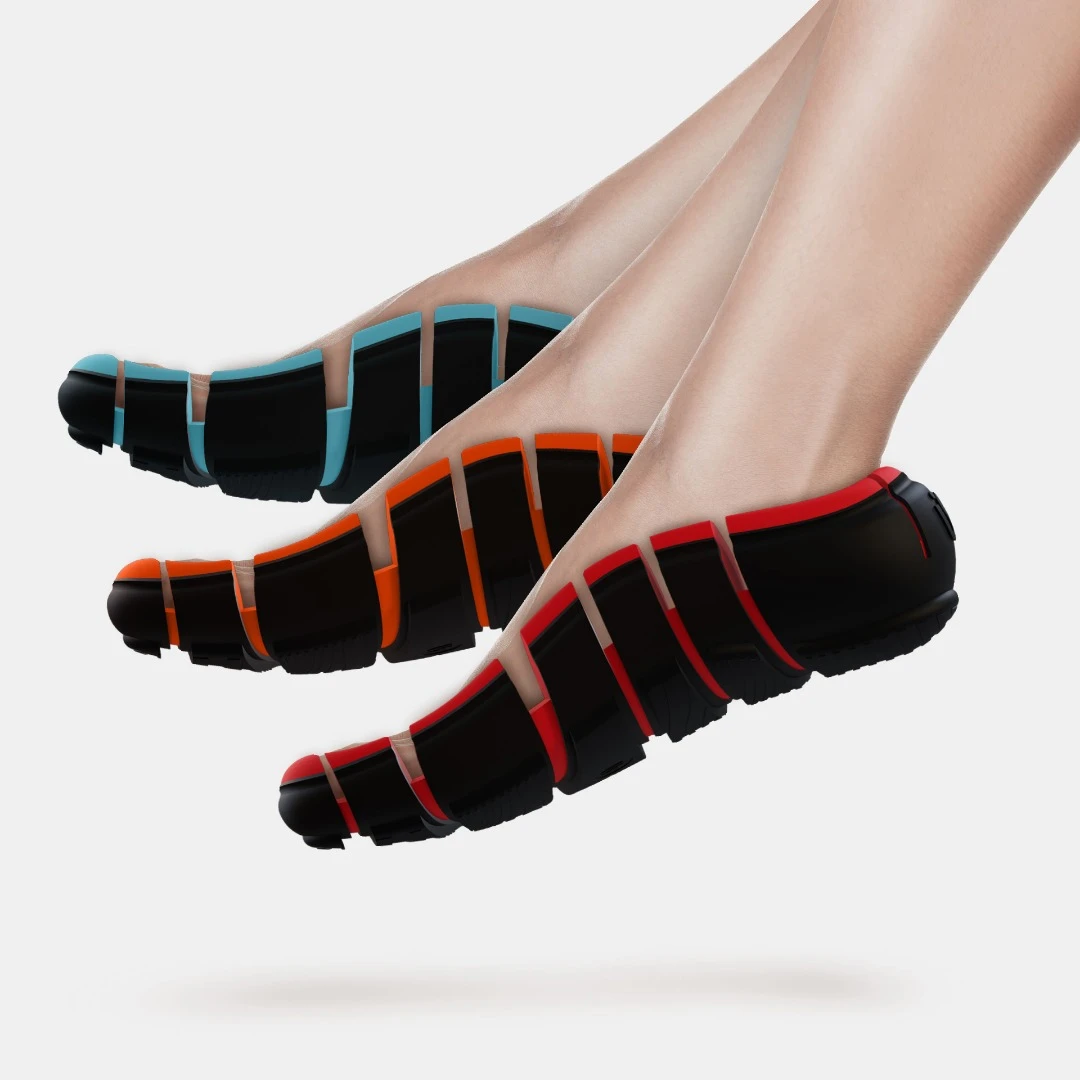 The light, airy wear of a flip-flop, support and protection of a sneaker