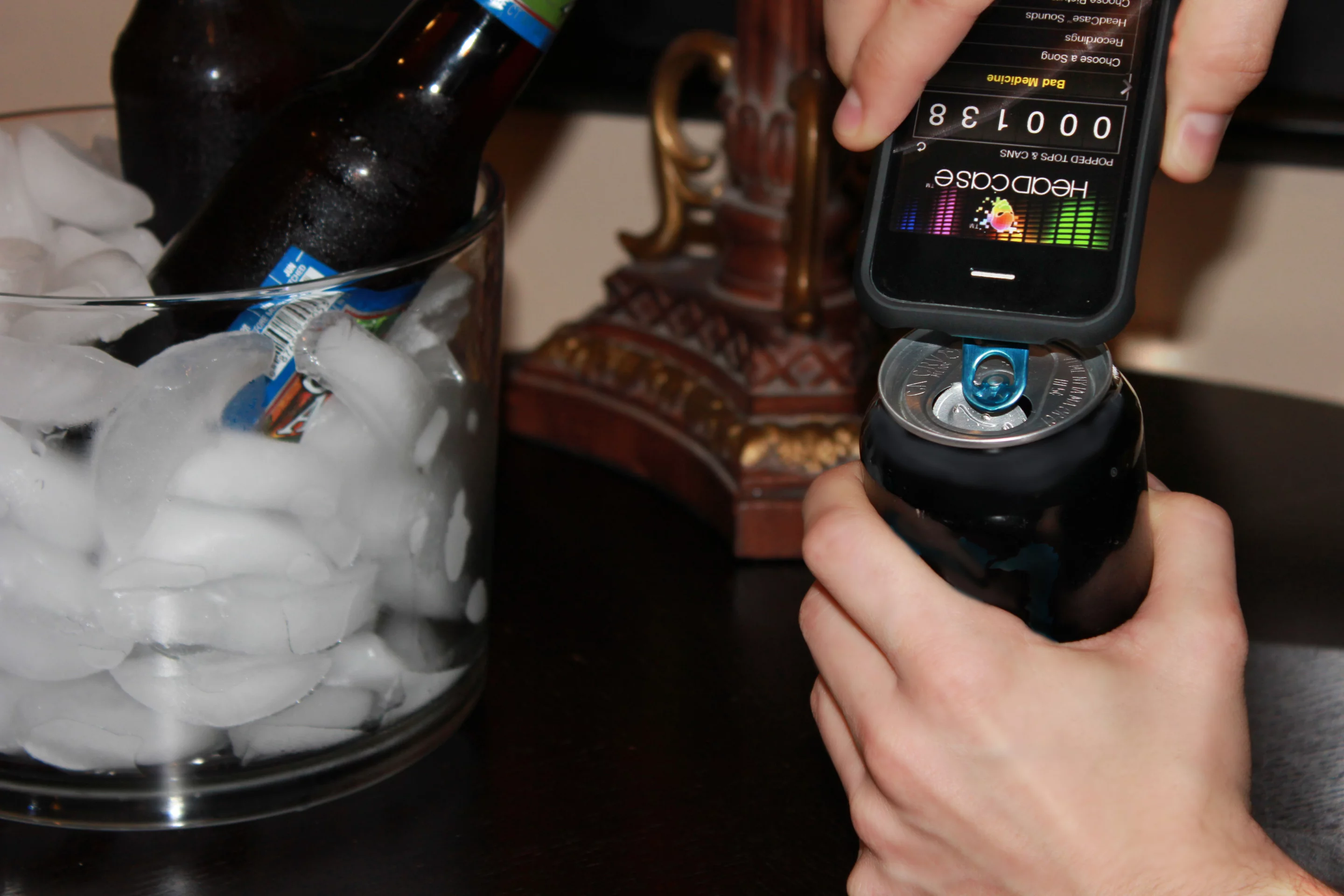 Be HeadCase is a bottle opener-equipped iPhone case, that comes with an app that keeps count of how many bottles you've opened