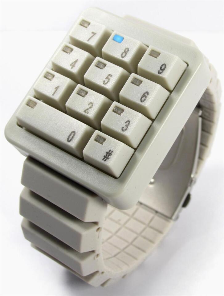 Click Keypad watch displays the time and date in a unique way