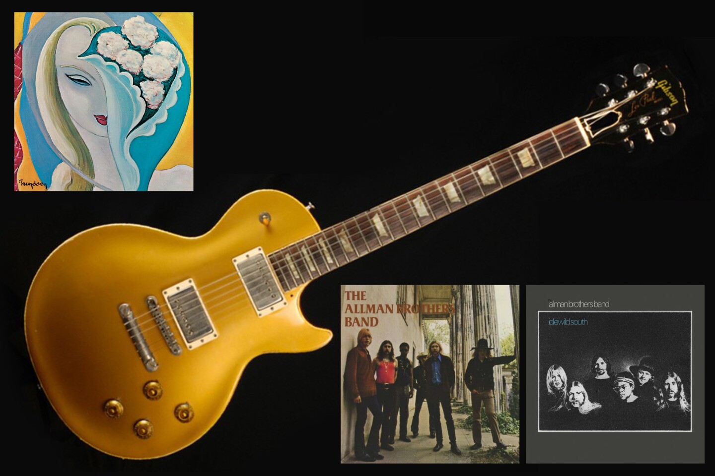 Gottahaverockandroll.com sold Duane Allman's 1957 Goldtop Gibson “Layla” Les Paul Guitar exactly one year ago.