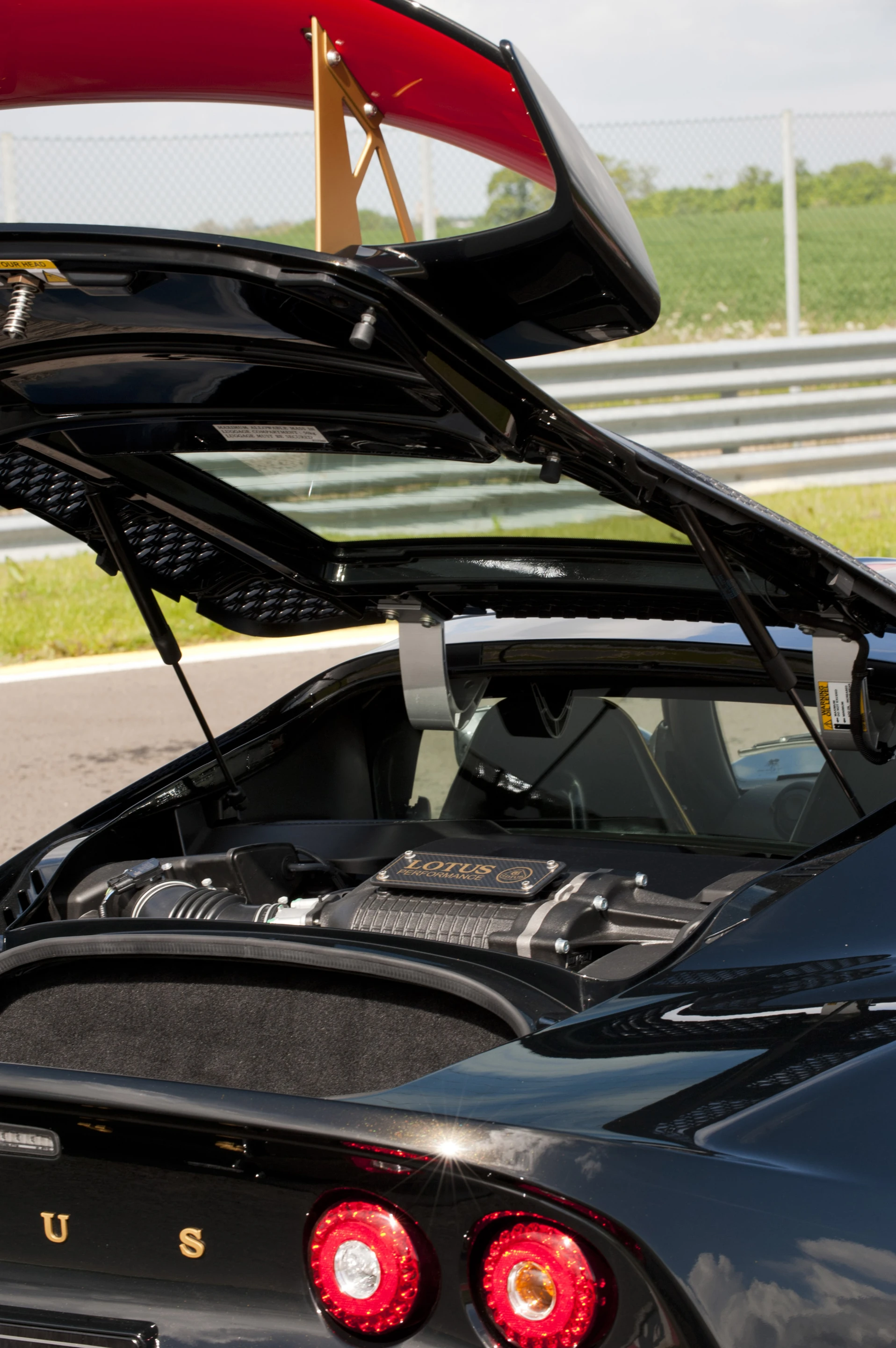Popping the hatchback on the Exige LF1