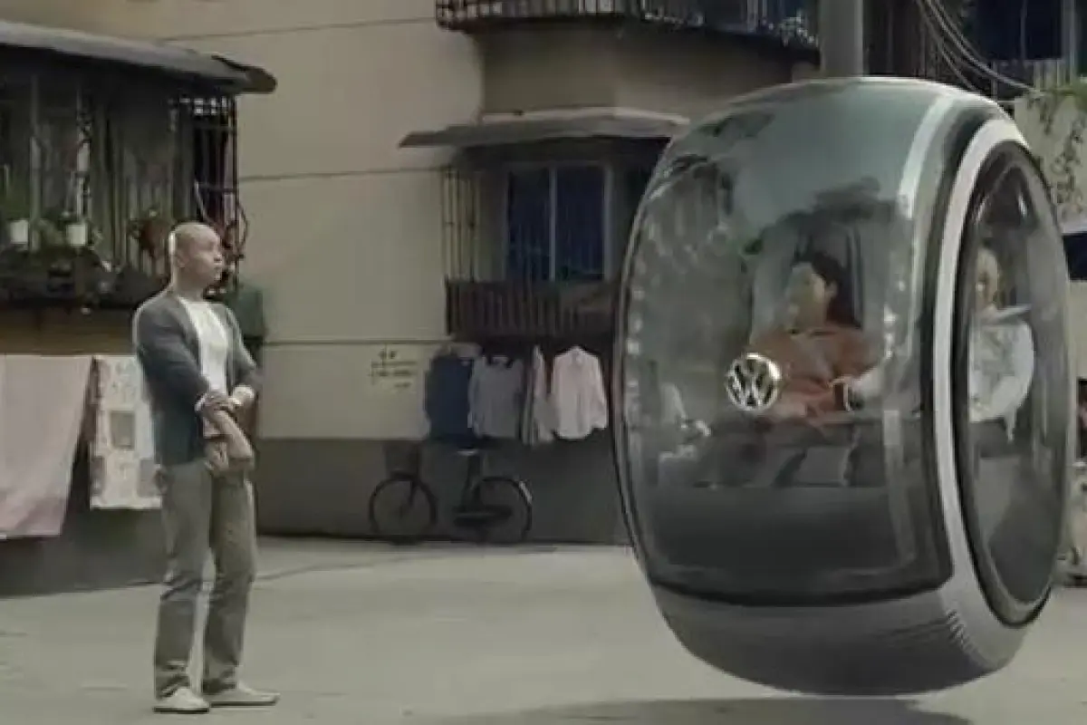 The Hover Car is capable of traveling above ground