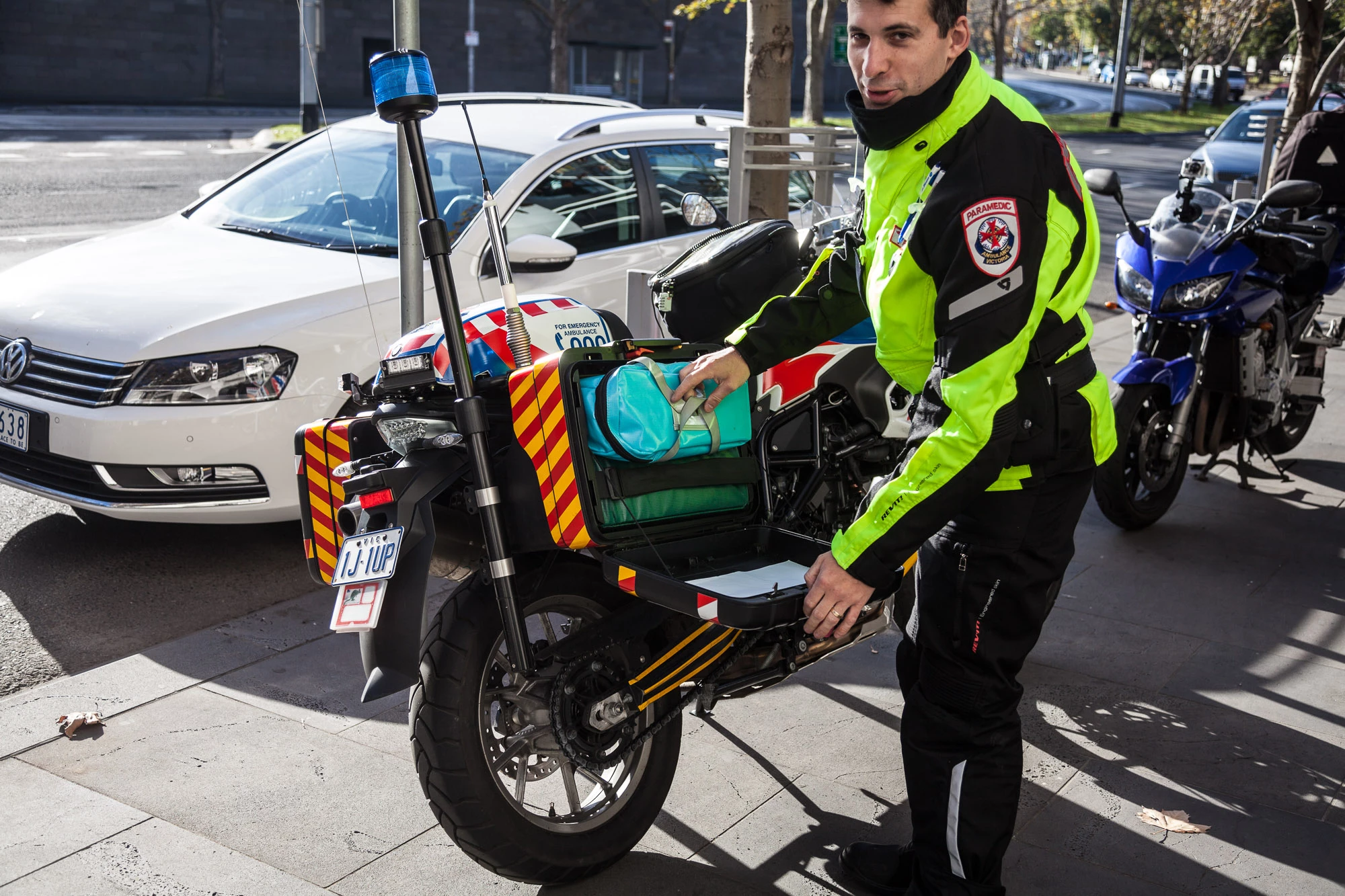 "Don't show me closing the panniers, that can be a bit of an effort..."
