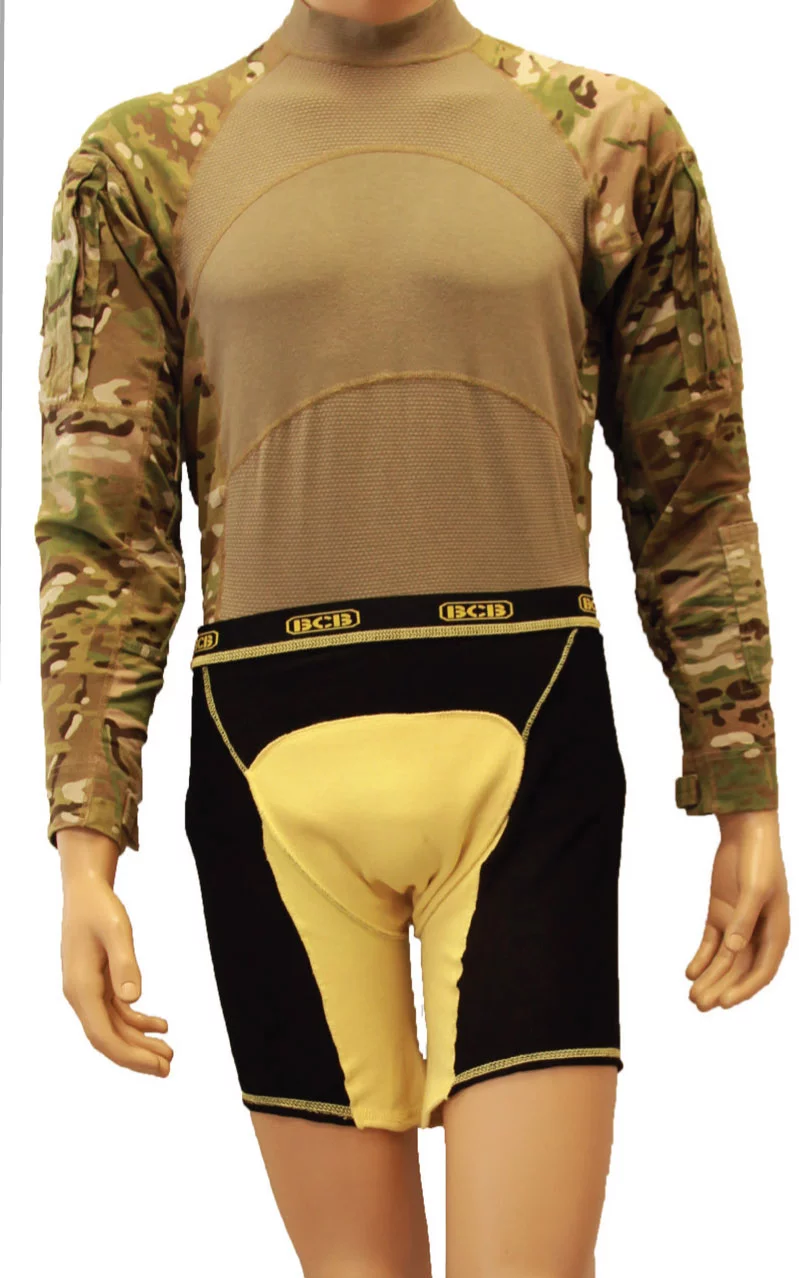 The Protective Under Garment - or PUG - designed to protect the pelvic region of dismounted soldiers