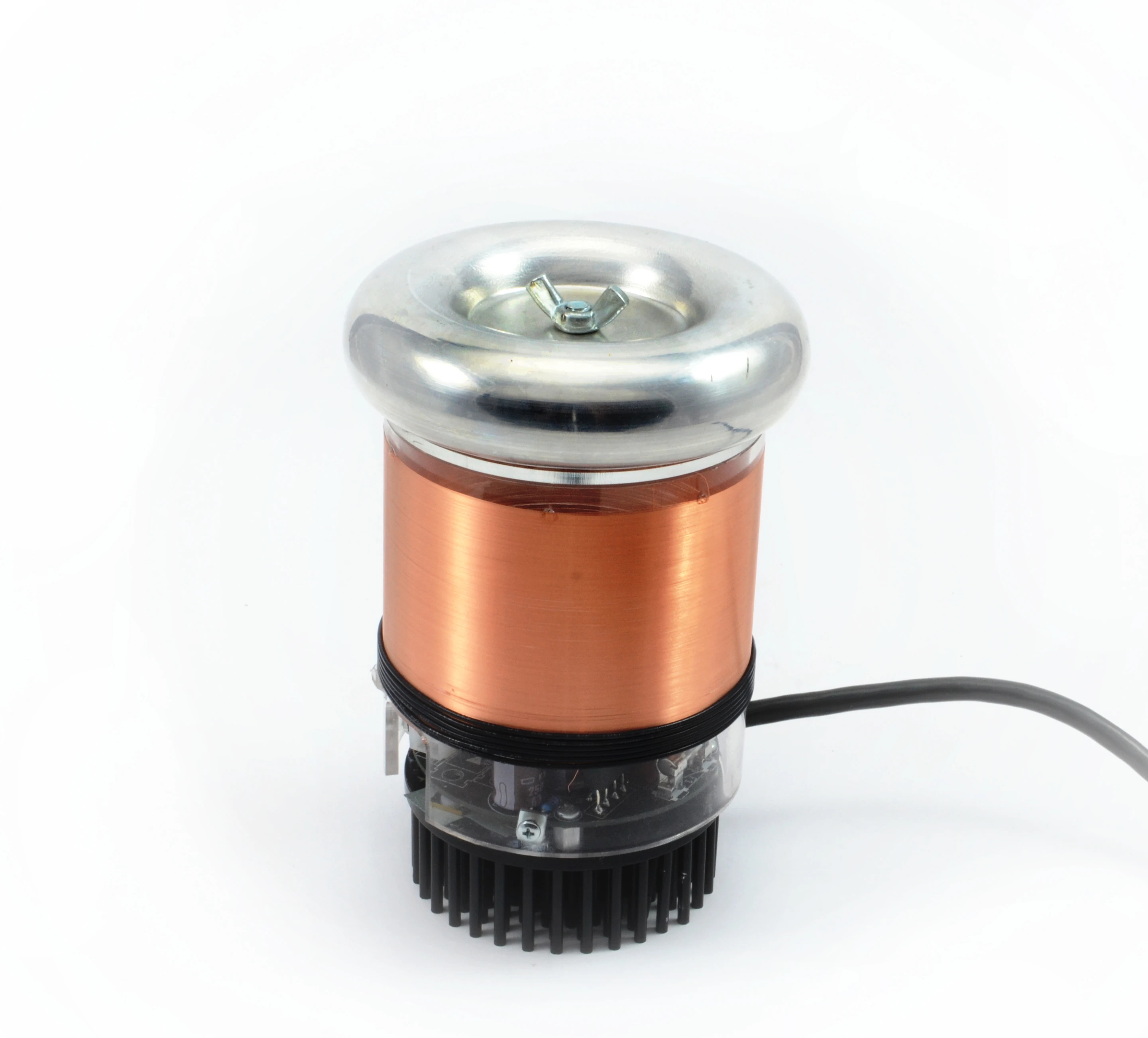 The tinyTesla is about 6 inches tall