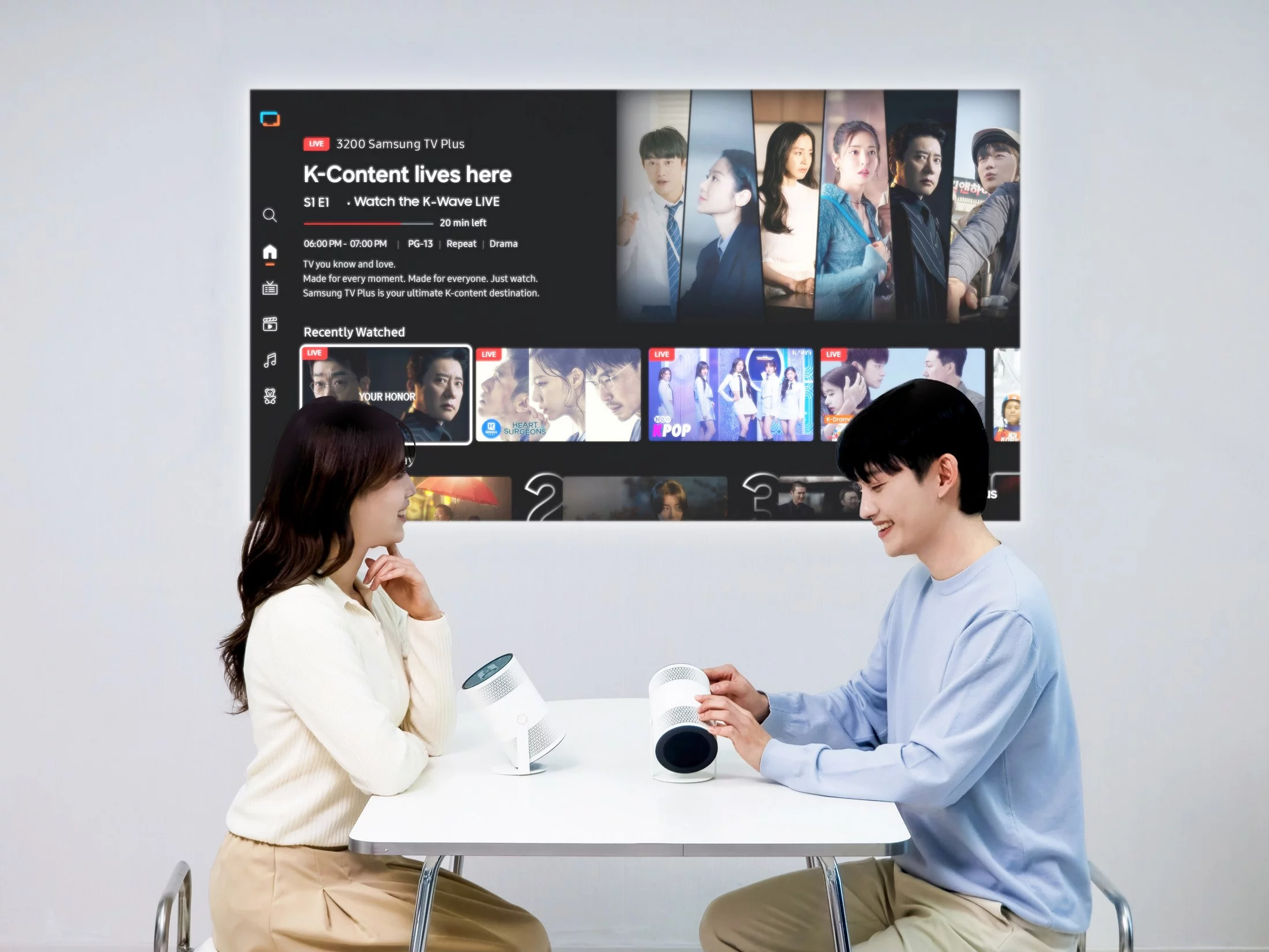 The Freestyle+ features AI OptiSceen, which tweaks the thrown image for optimum viewing in various spaces - including those with uneven surfaces