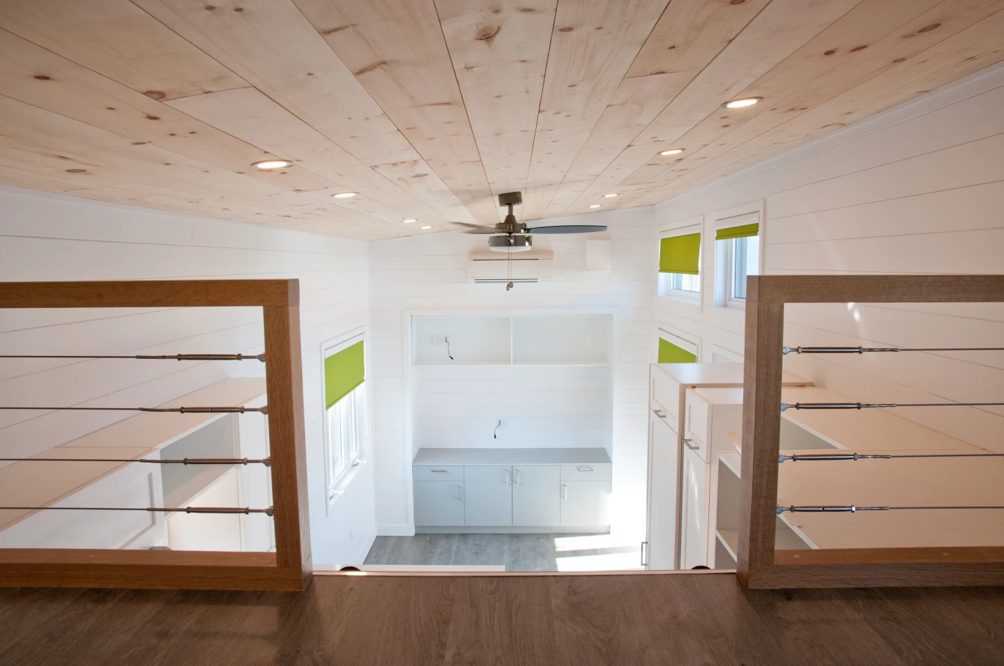 View of the Magnolia V5's main living area from the loft bedroom