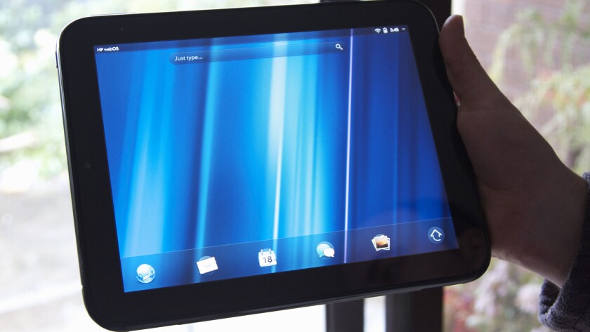 HP Touchpad home screen