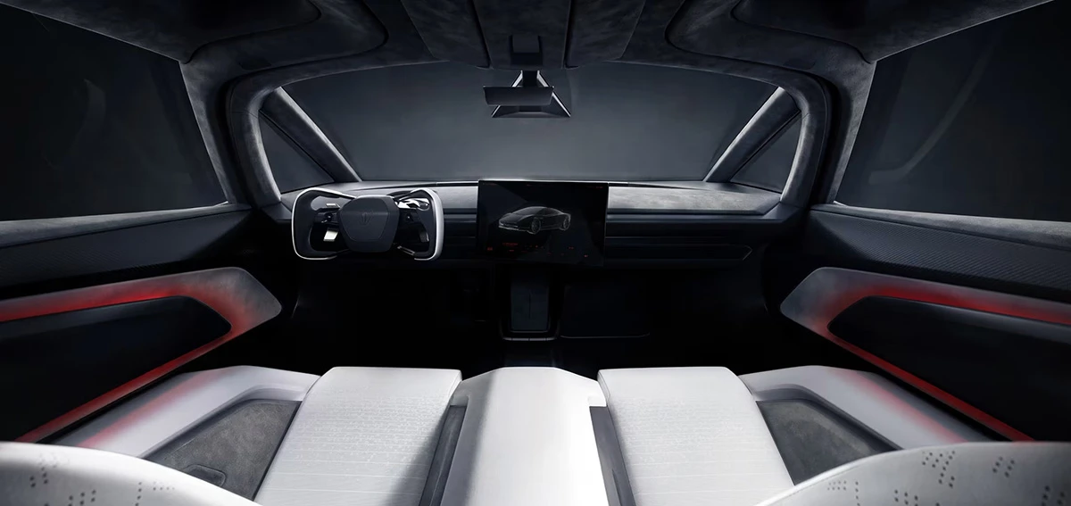 The interiors are pretty sparse – and the Rocket variant only gets a single seat