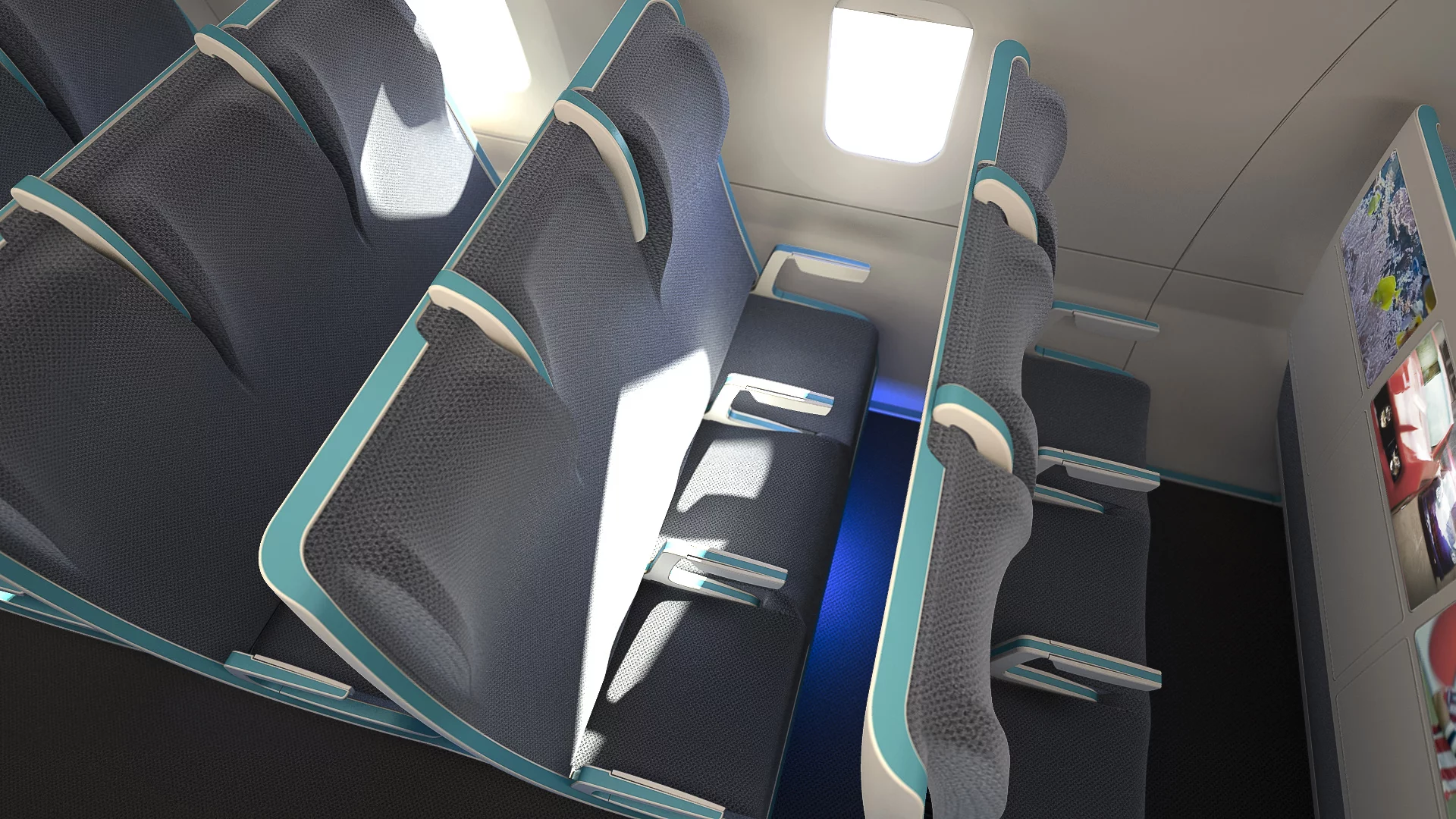 The Morph concepts allows passengers to recline without tilting the seat
