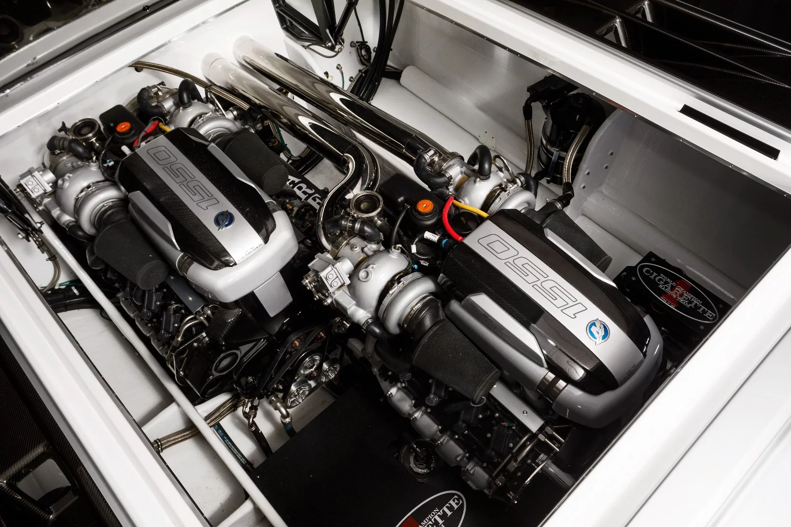 The 515 Project One is powered by two 1,550-hp Mercury Racing engines