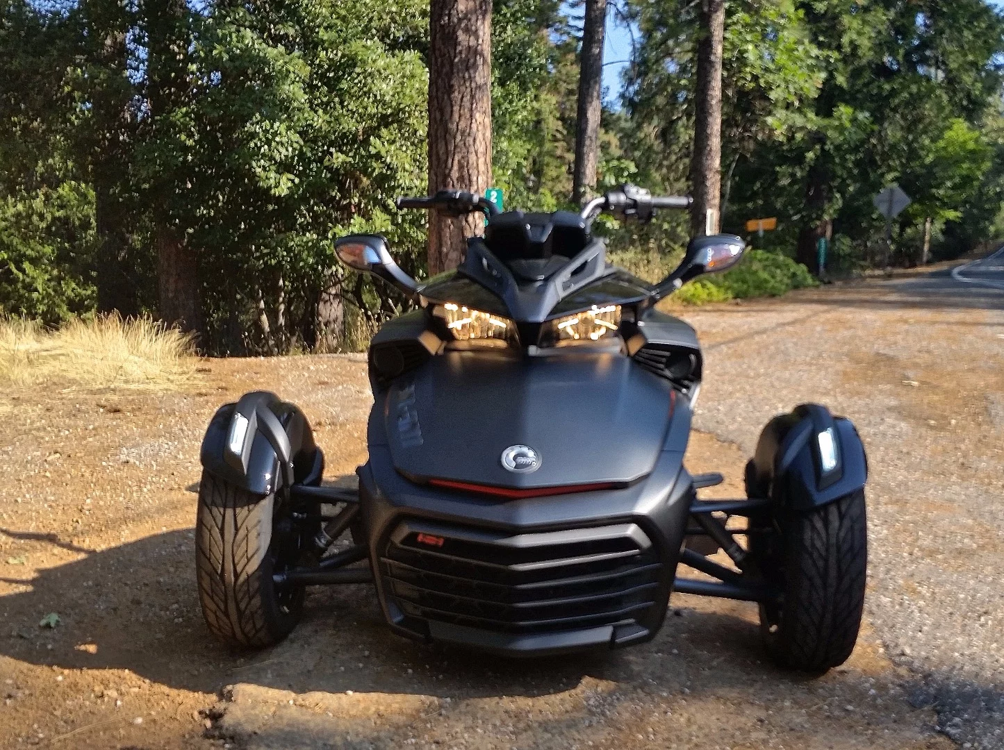 The Spyder F3-S has an aggressive stance and shark like grill