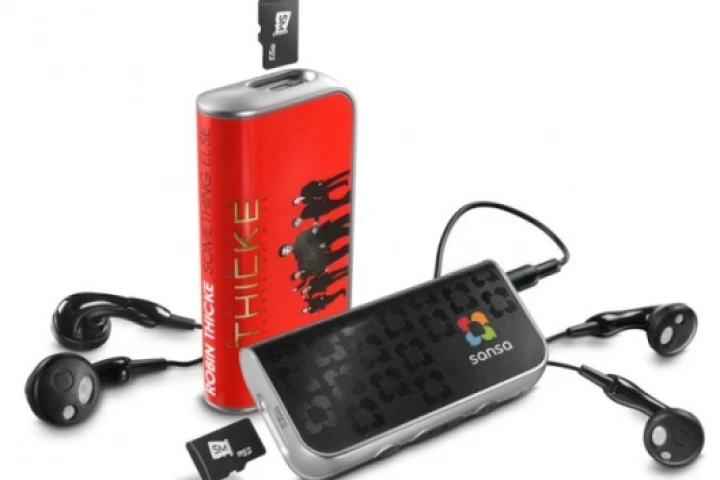 The Sansa slotMusic Player