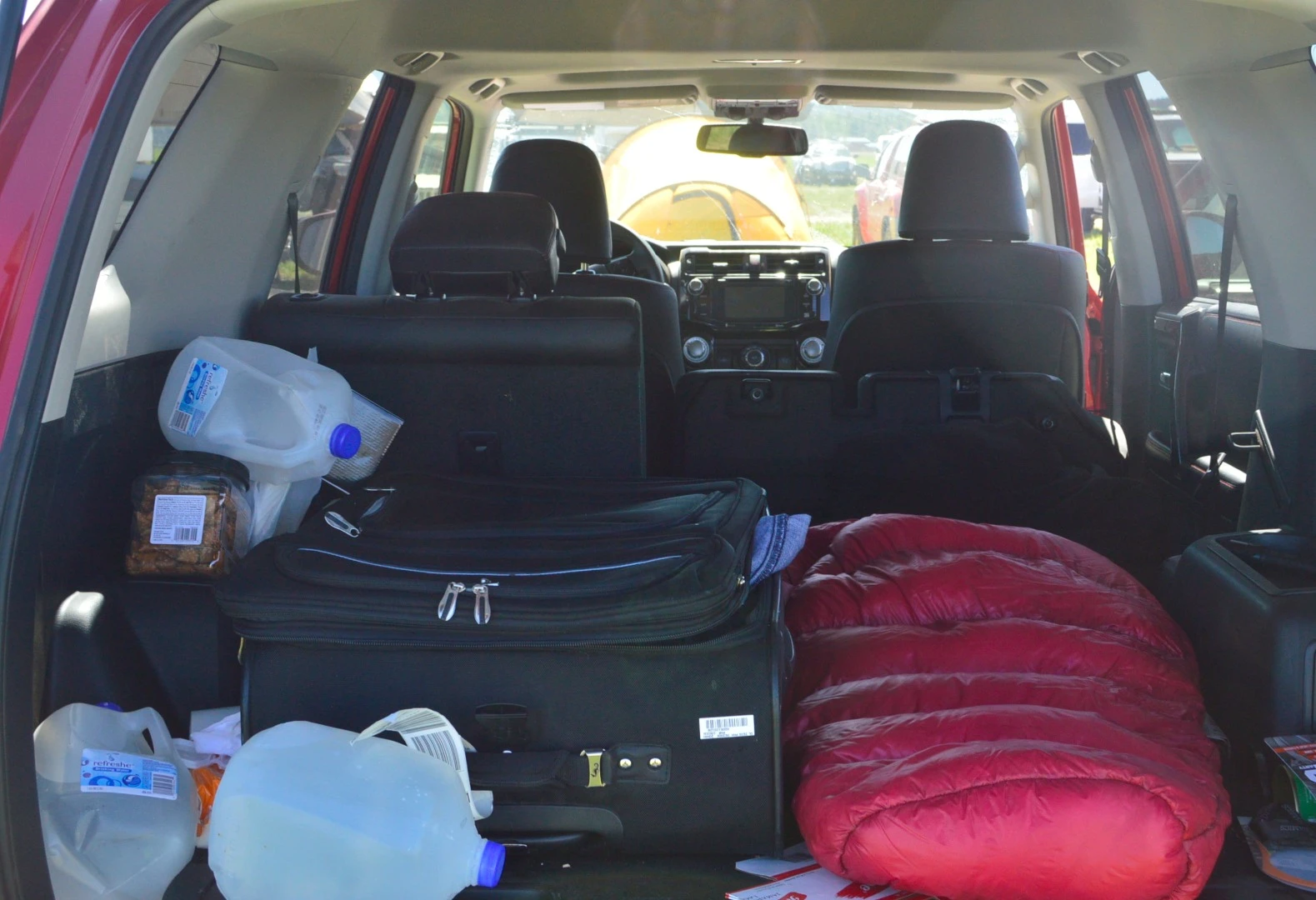 The 4Runner doubled as our shelter for three days - it proved comfy enough for good sleep