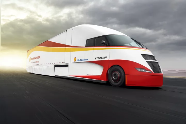 The Starship Class 8 concept tractor trailer will begin a US coast-to-coast journey in May