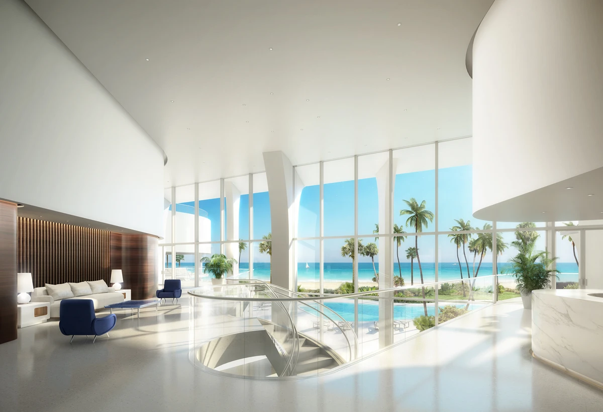 The Jade Signature will have a three-story glass lobby