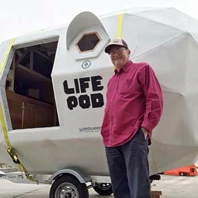 Weekes tested Life Pod over four months, towing it on an 800 mile (1,287 km) journey
