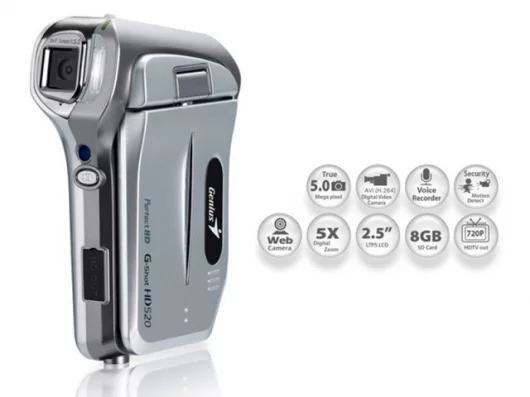 Light to carry doesn't mean the Genius G-Shot HD520 is light on features
