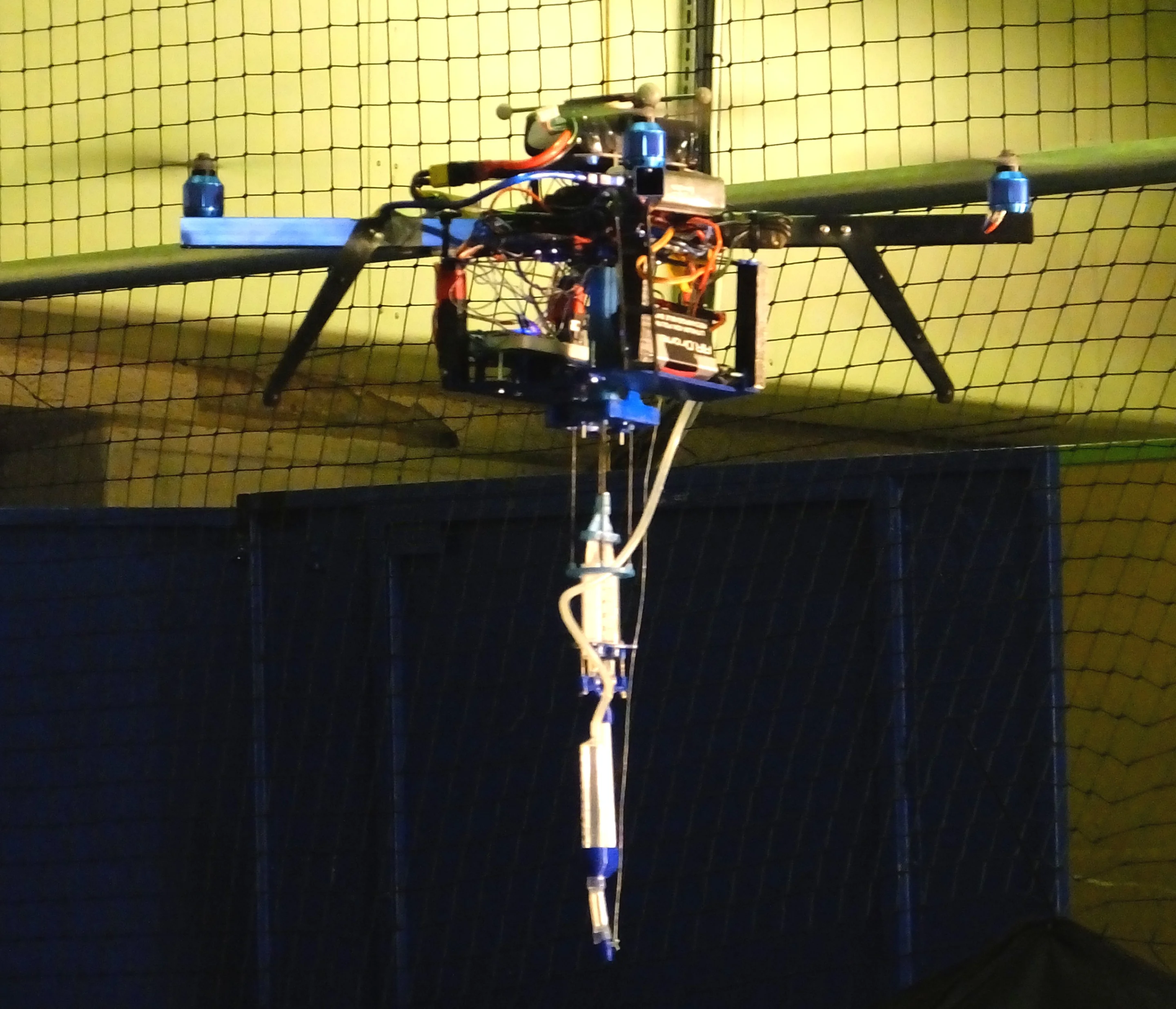 The 3D-printing quadcopter in flight (Photo: Aerial Robotics Lab)