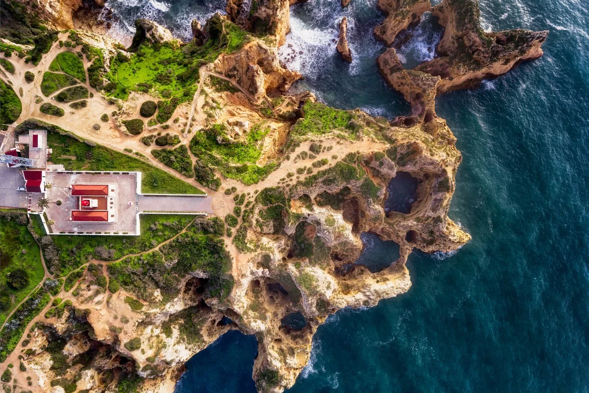 Lighthouse on the coast of Portugal