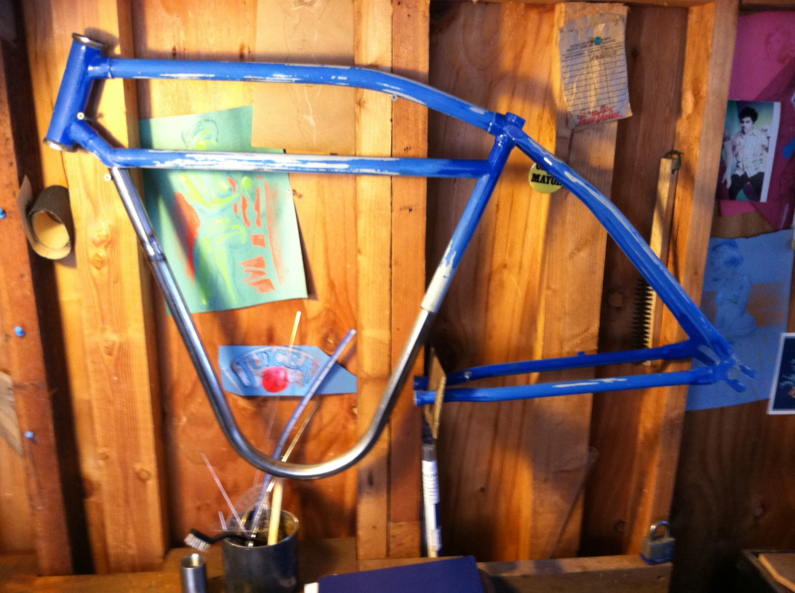 Sectioned Worksman frame with the drop-loop positioned (Juicer 48v)