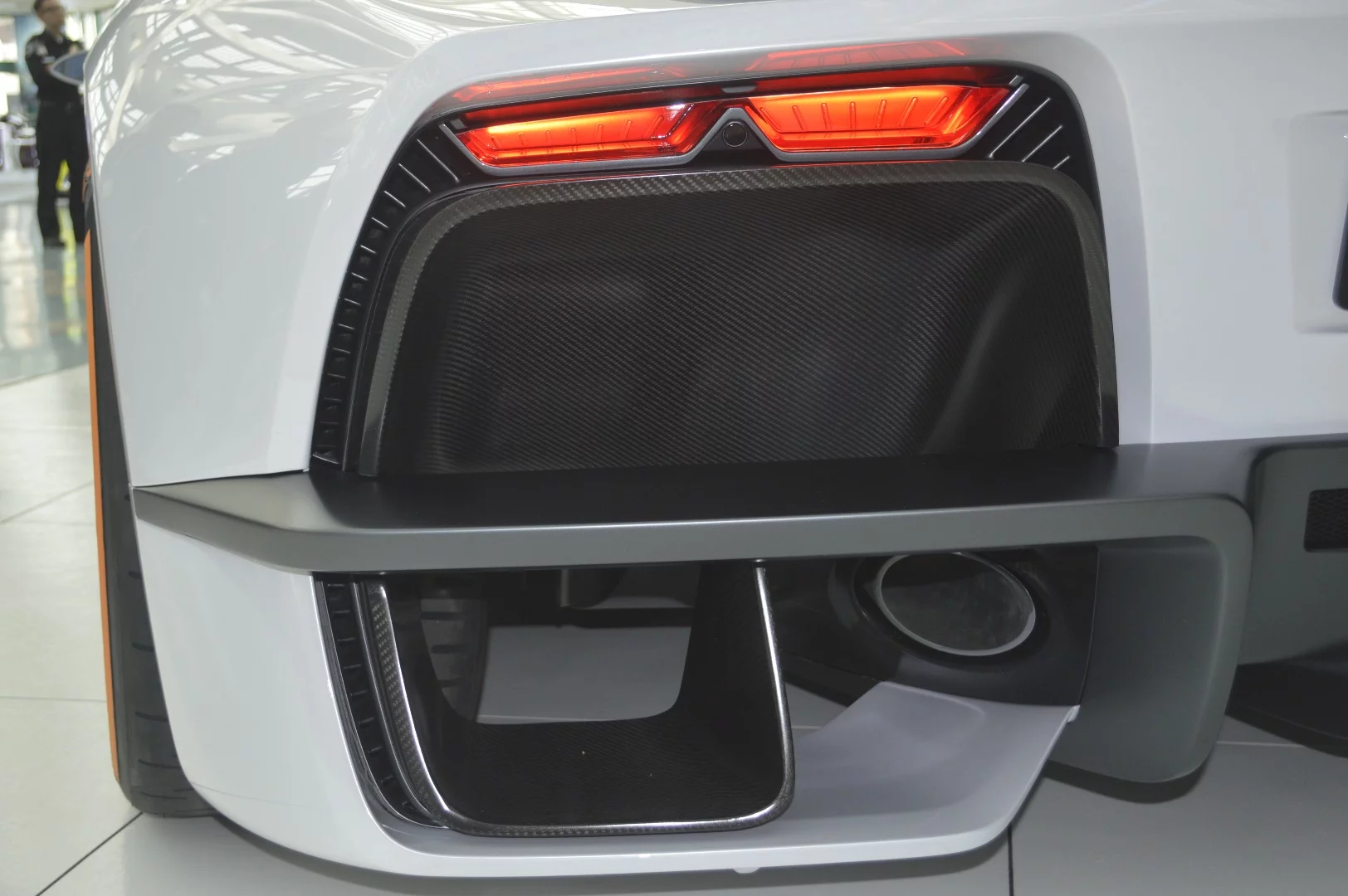 The taillights of the FXE