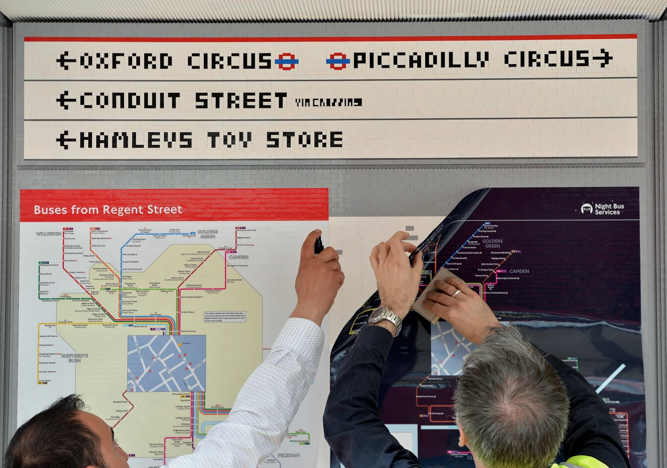 It took a total of 14 days to build and will be in place until July 15 (Photo: TfL)