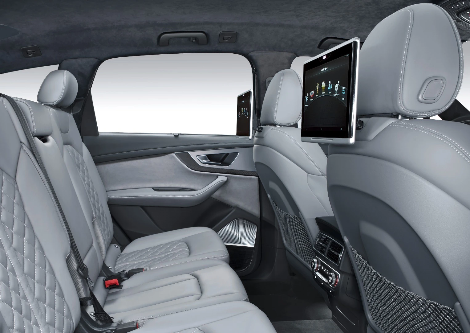 Rear seat passengers can be treated to tablets attached to the headrests if mum and dad are worried about being pestered on the annual trip to the snow