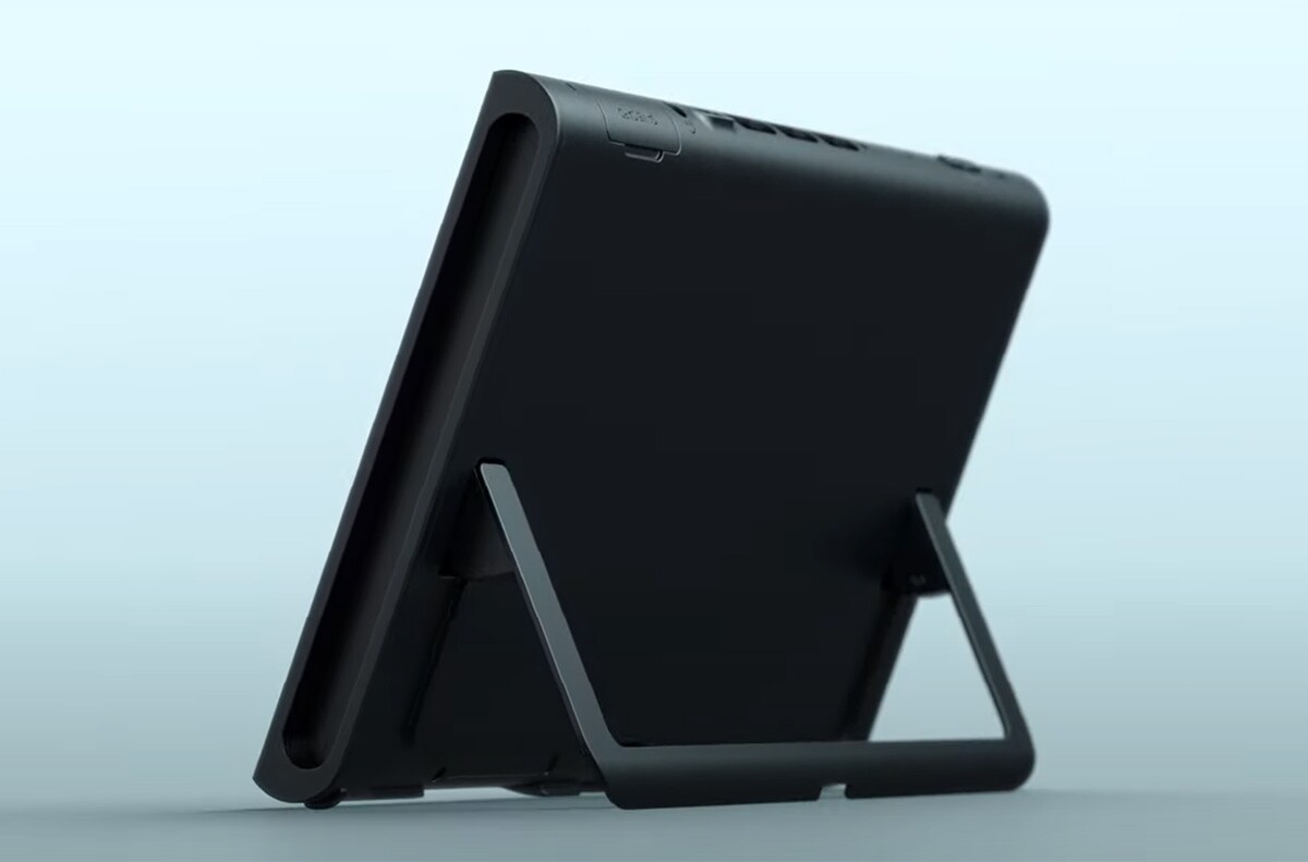 The built-in kickstand should make it easier to play games with the Joy-Cons detached
