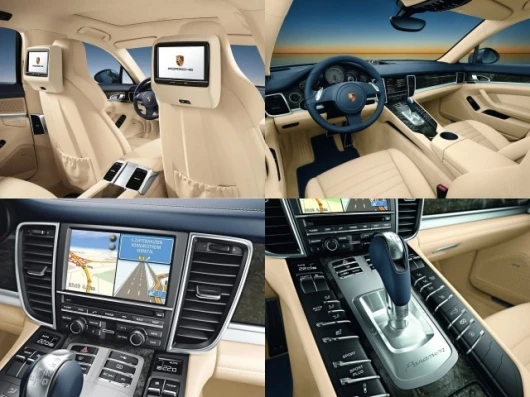 The Panamera's interior truly is a "cockpit for four"