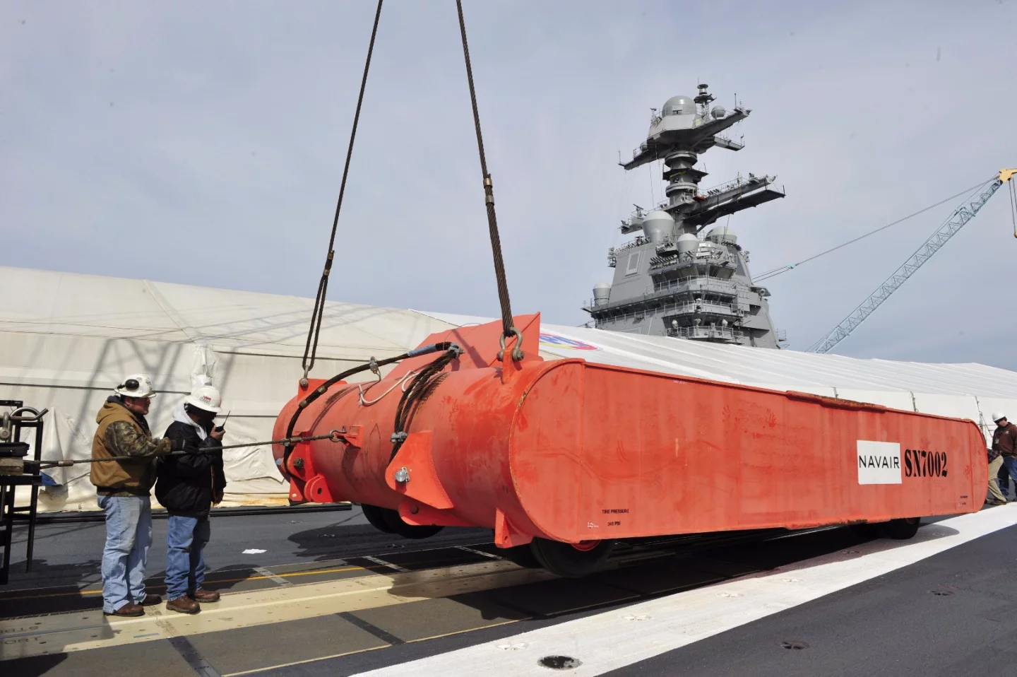 Towing test block for the Ford's catapult test