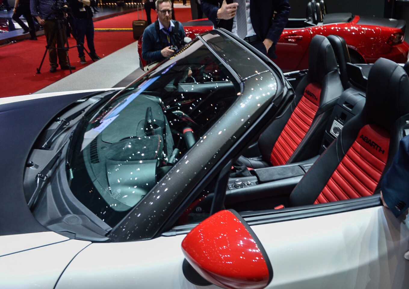 The Abarth 124 will be available in five exclusive colors including Turini 1975 White, Costa Brava 1972 Red, Isola d’Elba 1974 Blue, Portogallo 1974 Grey, and San Marino 1972 Black