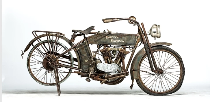 This 1914 Harley-Davidson Twin (Lot S123) is estimated to fetch between $90,000 and $120,000