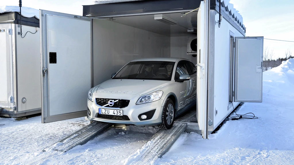 Volvo puts its C30 Electric through its paces in northern Sweden