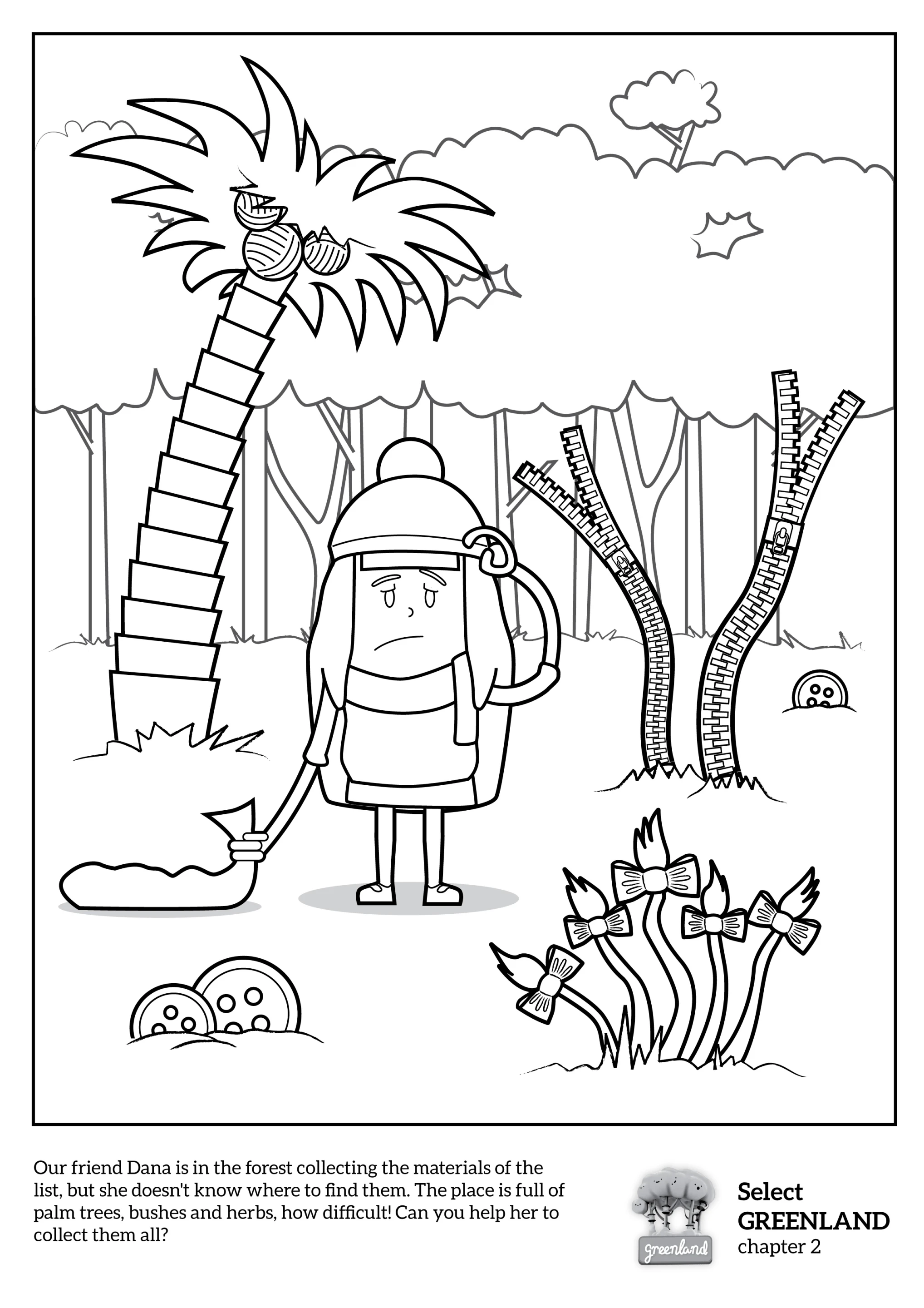 Coloring template pages can be downloaded and printed off for use with the Chromville app