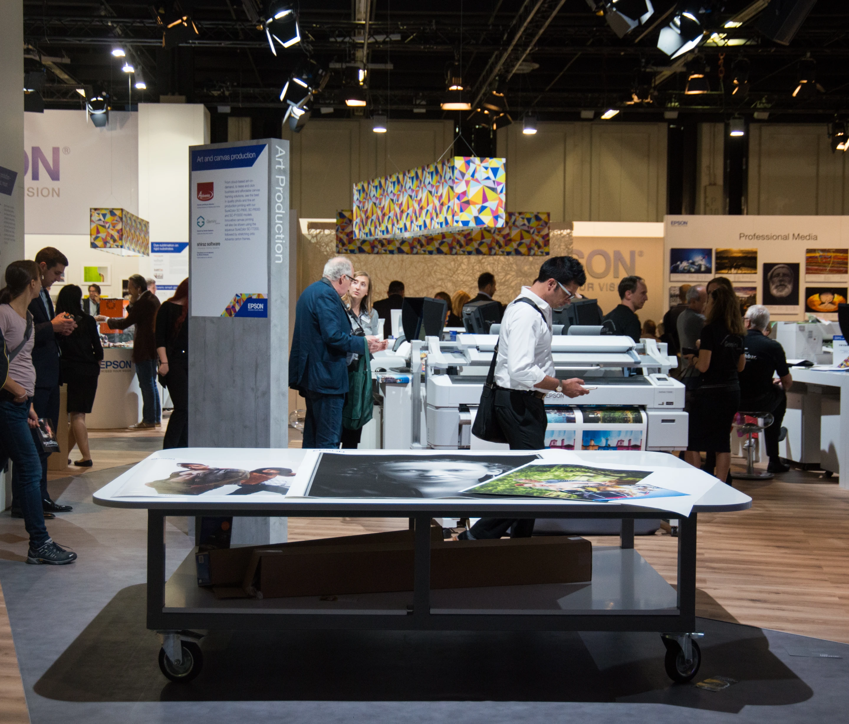 Epson was showing its latest printing technology
