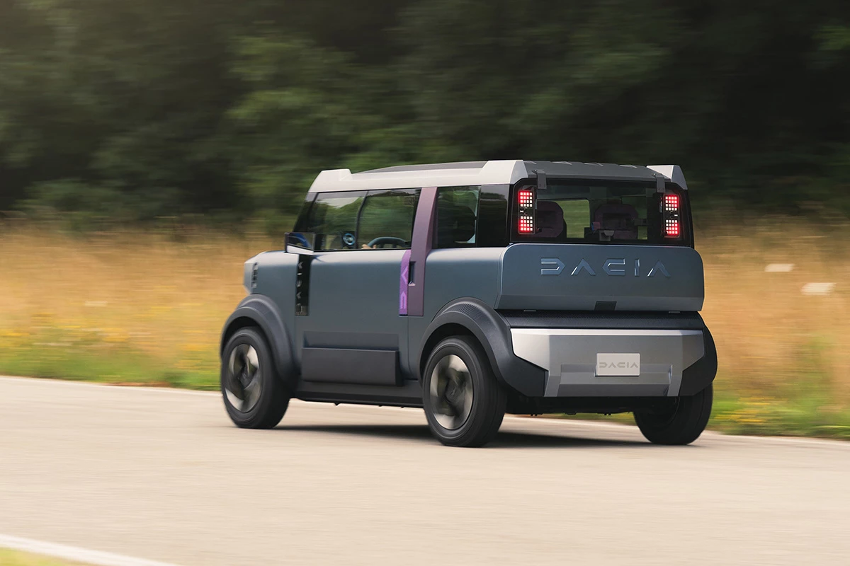 The Hipster features a singular design language that extends to every detail from the high front hood to the boxy rear end