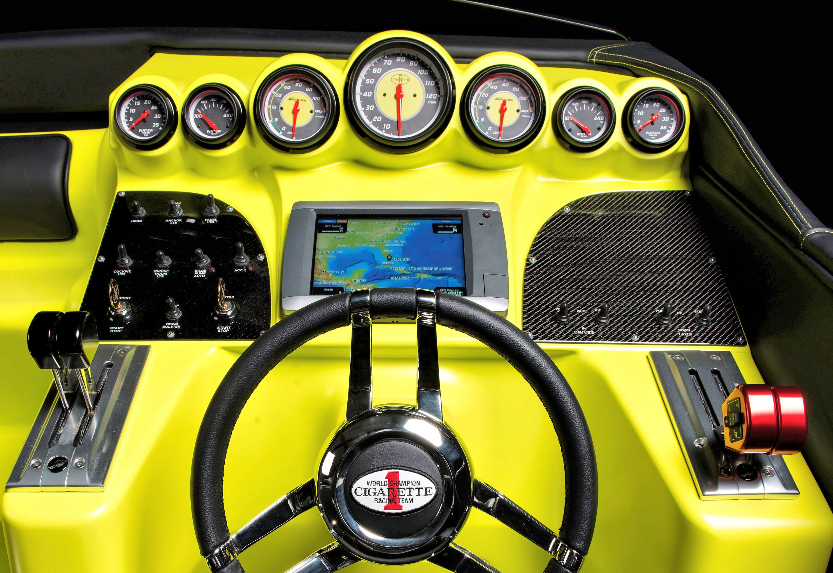 Control console of the AMGCR Electric Top Gun